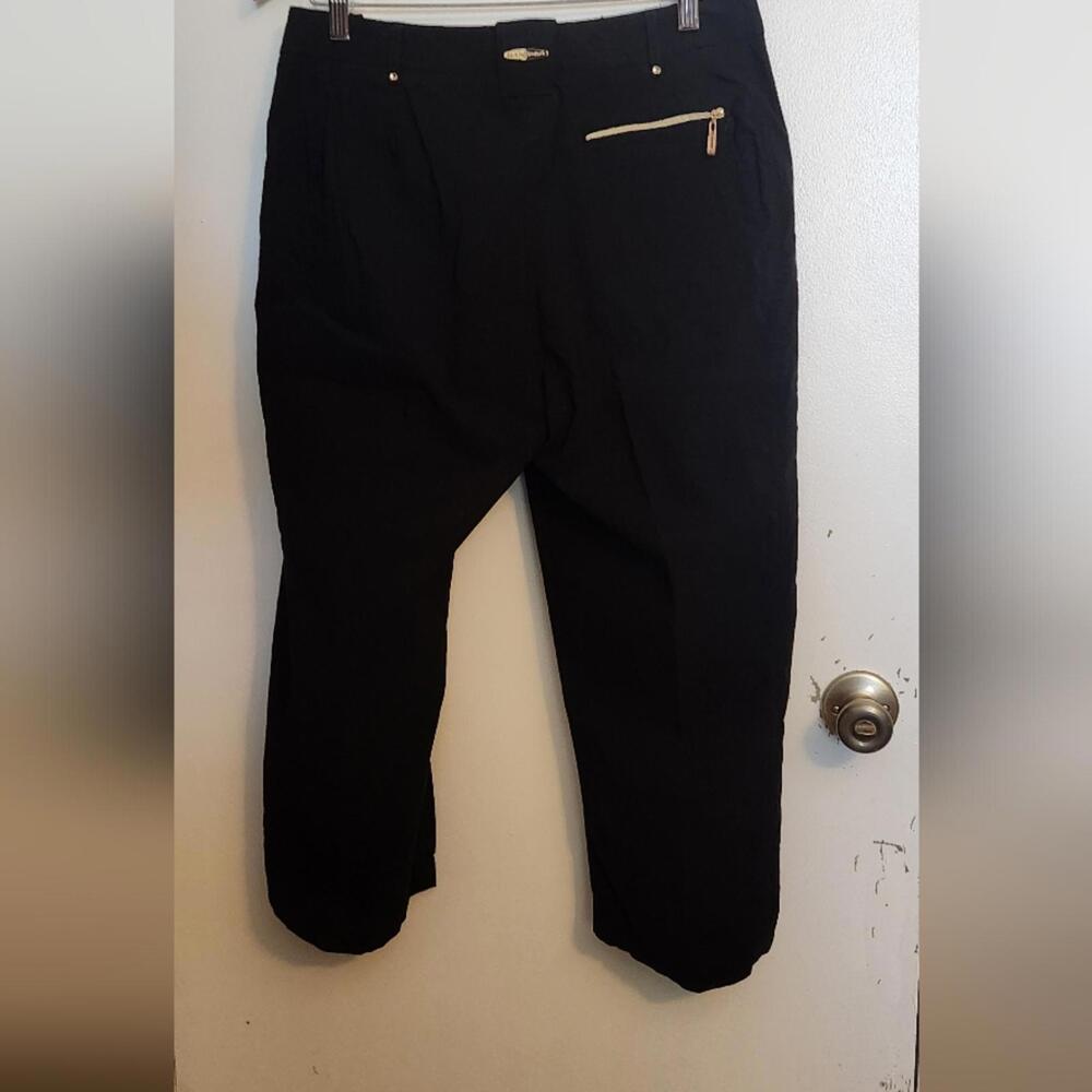Jamie Sadock Black Pants with Gold Zippers - Picture 5 of 7